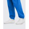 imageCRZ YOGA Cotton Fleece Sweatpants for Men 32quot Loosed Fit Lounge Casual Elastic Bottom Sweat Pants with Zipper PocketsSparkle Blue