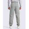 imageCRZ YOGA Cotton Fleece Sweatpants for Men 32quot Loosed Fit Lounge Casual Elastic Bottom Sweat Pants with Zipper PocketsSterling