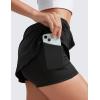 imageCRZ YOGA Dolphin Golf Skirts for Women A Line High Waisted Casual Athletic Mini Tennis Pickleball Skort with Zipper PocketBlack