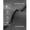 imageCRZ YOGA Fleece Crewneck Sweatshirt for Men Long Sleeve Breathable Workout Casual Pullover Basic Sweat ShirtsAnthracite