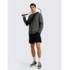 imageCRZ YOGA Fleece Crewneck Sweatshirt for Men Long Sleeve Breathable Workout Casual Pullover Basic Sweat ShirtsAnthracite