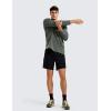 imageCRZ YOGA Fleece Crewneck Sweatshirt for Men Long Sleeve Breathable Workout Casual Pullover Basic Sweat ShirtsGrey Sage