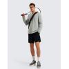 imageCRZ YOGA Fleece Crewneck Sweatshirt for Men Long Sleeve Breathable Workout Casual Pullover Basic Sweat ShirtsSterling