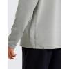 imageCRZ YOGA Fleece Crewneck Sweatshirt for Men Long Sleeve Breathable Workout Casual Pullover Basic Sweat ShirtsSterling