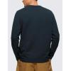imageCRZ YOGA Fleece Crewneck Sweatshirt for Men Long Sleeve Breathable Workout Casual Pullover Basic Sweat ShirtsTrue Navy