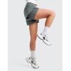 imageCRZ YOGA Girls 2 in 1 Dolphin Athletic Running Shorts with Pockets High Waist Teen Kid Workout Casual Tennis Soccer SplitGrey Sage