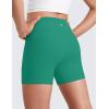 imageCRZ YOGA Girls Butterluxe Athletic Biker Shorts  Kids Teen High Waist Lounge Active Dance Yoga Running Buttery SoftCascadia Green