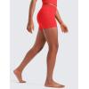 imageCRZ YOGA Girls Butterluxe Athletic Biker Shorts  Kids Teen High Waist Lounge Active Dance Yoga Running Buttery SoftDeep Red
