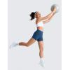 imageCRZ YOGA Girls Butterluxe Athletic Biker Shorts  Kids Teen High Waist Lounge Active Dance Yoga Running Buttery SoftFrench Navy
