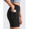 imageCRZ YOGA Girls Butterluxe Athletic High Waist Biker Shorts with Pockets  Lounge Active Dance Yoga Running Kids TeenBlack