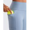 imageCRZ YOGA Girls Butterluxe Athletic High Waist Biker Shorts with Pockets  Lounge Active Dance Yoga Running Kids TeenCambric Blue