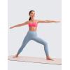 imageCRZ YOGA Girls Butterluxe Athletic Leggings with Pockets  High Waist Lounge Kids Teen Pants Yoga Active Dance Running TightsCambric Blue