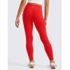 imageCRZ YOGA Girls Butterluxe Athletic Leggings with Pockets  High Waist Lounge Kids Teen Pants Yoga Active Dance Running TightsDeep Red