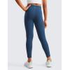 imageCRZ YOGA Girls Butterluxe Athletic Leggings with Pockets  High Waist Lounge Kids Teen Pants Yoga Active Dance Running TightsFrench Navy