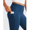 imageCRZ YOGA Girls Butterluxe Athletic Leggings with Pockets  High Waist Lounge Kids Teen Pants Yoga Active Dance Running TightsFrench Navy
