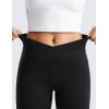 imageCRZ YOGA Girls Butterluxe Crossover Athletic Leggings  High Waist V Cross Kids Lounge Pants Yoga Active Dance Running TightsBlack