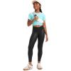 imageCRZ YOGA Girls Butterluxe Crossover Athletic Leggings  High Waist V Cross Kids Lounge Pants Yoga Active Dance Running TightsFaux Leather Black