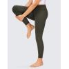 imageCRZ YOGA Girls Butterluxe Crossover Athletic Leggings  High Waist V Cross Kids Lounge Pants Yoga Active Dance Running TightsOlive Green