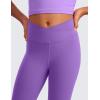 imageCRZ YOGA Girls Butterluxe Crossover Athletic Leggings  High Waist V Cross Kids Lounge Pants Yoga Active Dance Running TightsRoyal Lilac