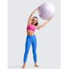 imageCRZ YOGA Girls Butterluxe Crossover Athletic Leggings  High Waist V Cross Kids Lounge Pants Yoga Active Dance Running TightsSparkle Blue