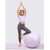 imageCRZ YOGA Girls Butterluxe Crossover Athletic Leggings  High Waist V Cross Kids Lounge Pants Yoga Active Dance Running TightsTornado Grey