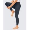 imageCRZ YOGA Girls Butterluxe Crossover Athletic Leggings  High Waist V Cross Kids Lounge Pants Yoga Active Dance Running TightsTrue Navy