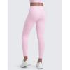imageCRZ YOGA Girls Butterluxe Crossover Athletic Leggings  High Waist V Cross Kids Lounge Pants Yoga Active Dance Running TightsVita Pink