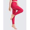imageCRZ YOGA Girls Butterluxe Crossover Athletic Leggings  High Waist V Cross Kids Lounge Pants Yoga Active Dance Running TightsViva Magenta
