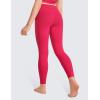 imageCRZ YOGA Girls Butterluxe Crossover Athletic Leggings  High Waist V Cross Kids Lounge Pants Yoga Active Dance Running TightsViva Magenta