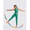 imageCRZ YOGA Girls Butterluxe Double Lined Tank Tops High Neck Racerback Cropped Basic Sleeveless Dance YogaCascadia Green