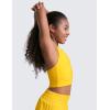 imageCRZ YOGA Girls Butterluxe Double Lined Tank Tops High Neck Racerback Cropped Basic Sleeveless Dance YogaHigh Visibility Yellow