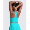 imageCRZ YOGA Girls Butterluxe Double Lined Tank Tops High Neck Racerback Cropped Basic Sleeveless Dance YogaSpectral Blue