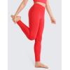 imageCRZ YOGA Girls Butterluxe Full Length Athletic Leggings  Kids High Waist Lounge Pants Active Dance Running Yoga TightsDeep Red