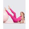 imageCRZ YOGA Girls Butterluxe Full Length Athletic Leggings  Kids High Waist Lounge Pants Active Dance Running Yoga TightsHibiscus Purple