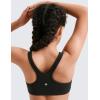 imageCRZ YOGA Girls Butterluxe Sports Bras  Scoop Neck Racerback Training Yoga Crop Top for Teens Kids DanceBlack