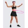 imageCRZ YOGA Girls Butterluxe Sports Bras  Scoop Neck Racerback Training Yoga Crop Top for Teens Kids DanceBlack