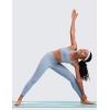 imageCRZ YOGA Girls Butterluxe Sports Bras  Scoop Neck Racerback Training Yoga Crop Top for Teens Kids DanceCambric Blue