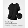 imageCRZ YOGA Girls Cloudweight Athletic T Shirts Short Sleeve Tees Crew Neck Side Slit Teen Kids Active Gym Casual Quick DryBlack