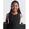 imageCRZ YOGA Girls Cloudweight Athletic Tank Tops Hip Length Crew Neck Sleeveless Teen Kids Active Casual Dance YogaBlack
