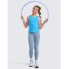 imageCRZ YOGA Girls Cloudweight Athletic Tank Tops Hip Length Crew Neck Sleeveless Teen Kids Active Casual Dance YogaKayak Blue