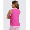 imageCRZ YOGA Girls Cloudweight Athletic Tank Tops Hip Length Crew Neck Sleeveless Teen Kids Active Casual Dance YogaLight Purple