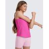 imageCRZ YOGA Girls Cloudweight Athletic Tank Tops Hip Length Crew Neck Sleeveless Teen Kids Active Casual Dance YogaLight Purple