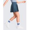 imageCRZ YOGA Girls Pleated Skirt with Shorts Tennis Athletic School Kids Teen Skorts with PocketsStelindigo