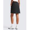 imageCRZ YOGA Golf Skirts for Women 18 High Waisted A Line Athletic Casual Tennis Skort with Shorts PocketsBlack