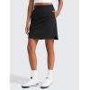 imageCRZ YOGA Golf Skirts for Women 18 High Waisted A Line Athletic Casual Tennis Skort with Shorts PocketsBlack