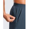 imageCRZ YOGA Gym Shorts Men 5 Side Split Quick Dry Lightweight Stretchy for Athletic Workout Running with Zipper PocketStelindigo