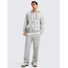 imageCRZ YOGA Hoodies for Men French Terry Hooded Sweatshirts Workout Athletic Casual Pullover Tops with PocketDove Grey Heather