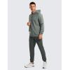 imageCRZ YOGA Hoodies for Men French Terry Hooded Sweatshirts Workout Athletic Casual Pullover Tops with PocketGrey Sage