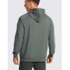 imageCRZ YOGA Hoodies for Men French Terry Hooded Sweatshirts Workout Athletic Casual Pullover Tops with PocketGrey Sage