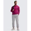 imageCRZ YOGA Hoodies for Men French Terry Hooded Sweatshirts Workout Athletic Casual Pullover Tops with PocketMagenta Purple